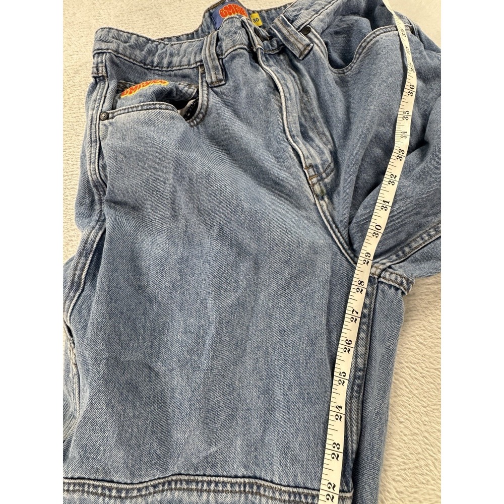 Empyre Relax Jeans Mens 30x29 Y2K Wide Leg Carpenter Skater Denim Blue - Picture 7 of 9